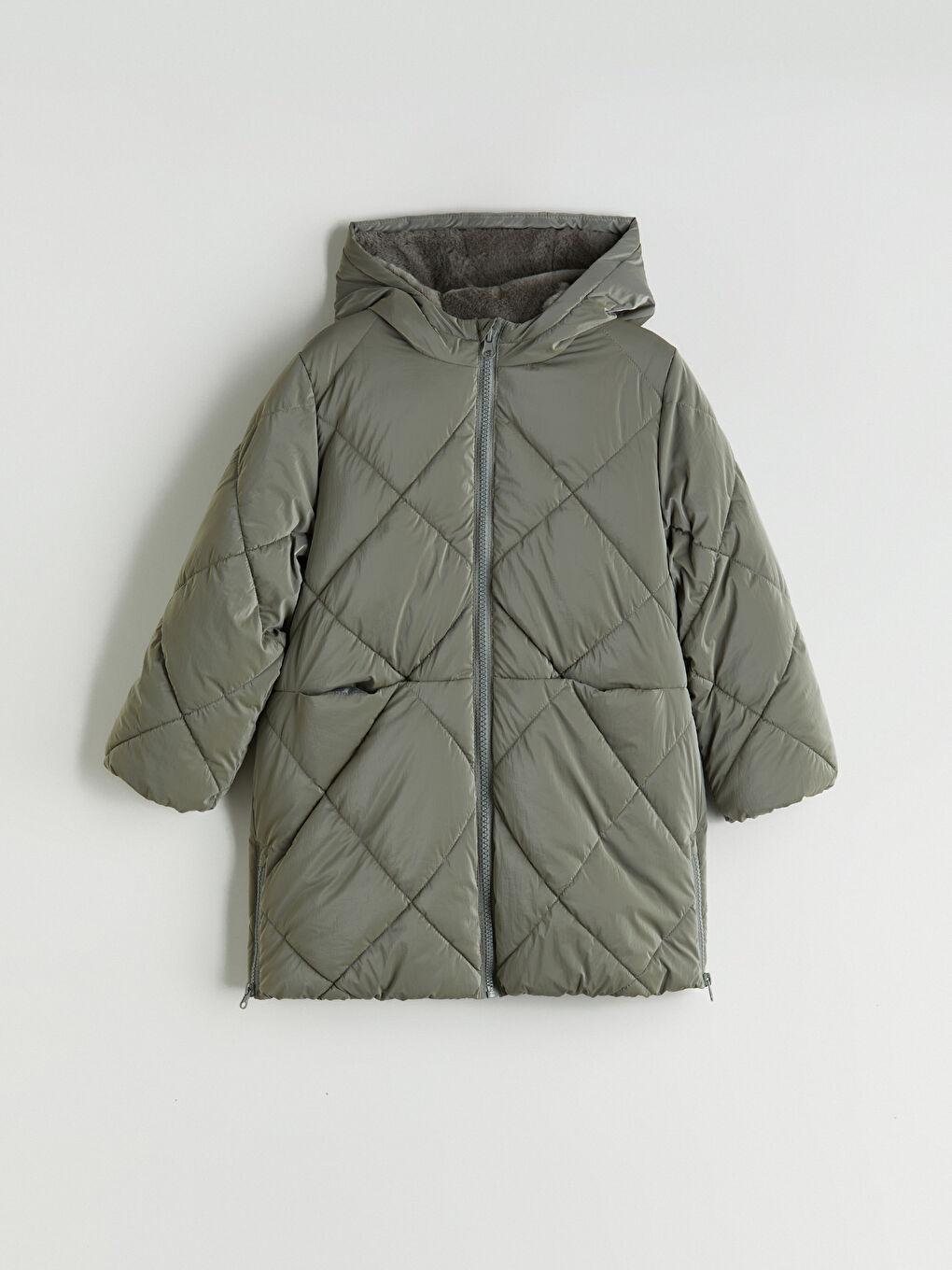 Girl GREY Puffer Coat