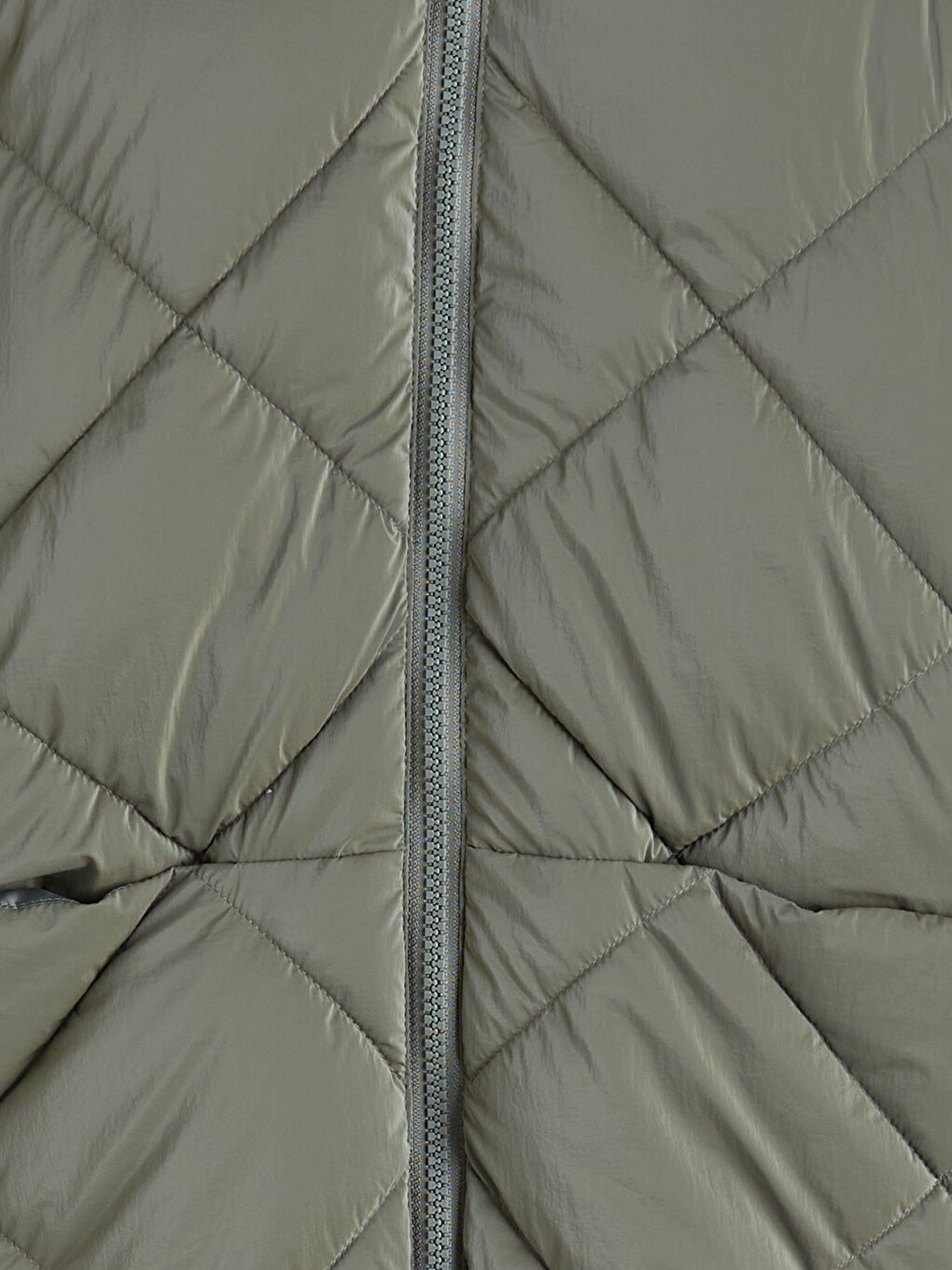 Girl GREY Puffer Coat-1