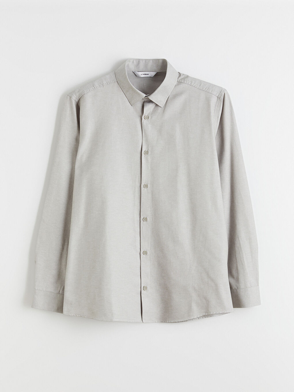 Yeşil Önden Düğme Kapamalı Düz Uzun Kollu Erkek Gömlek-4