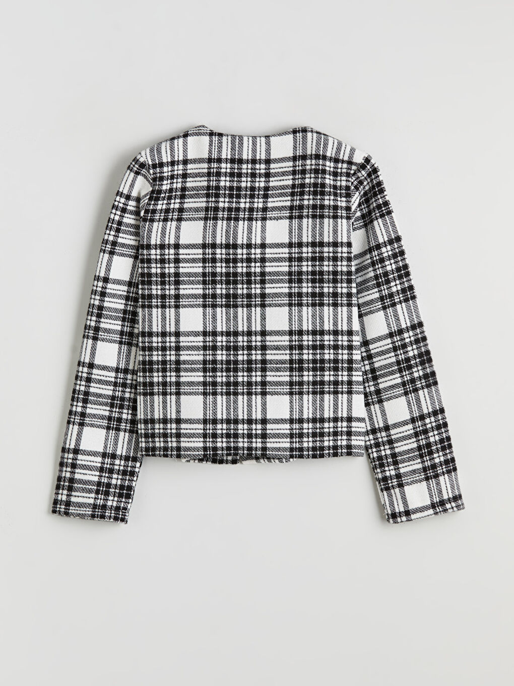 Plaid Girls' Tweed Shirt-2