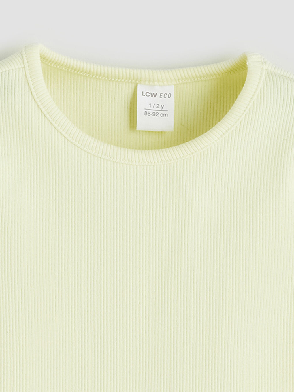 Crew Neck Basic Girls' T-Shirt-2