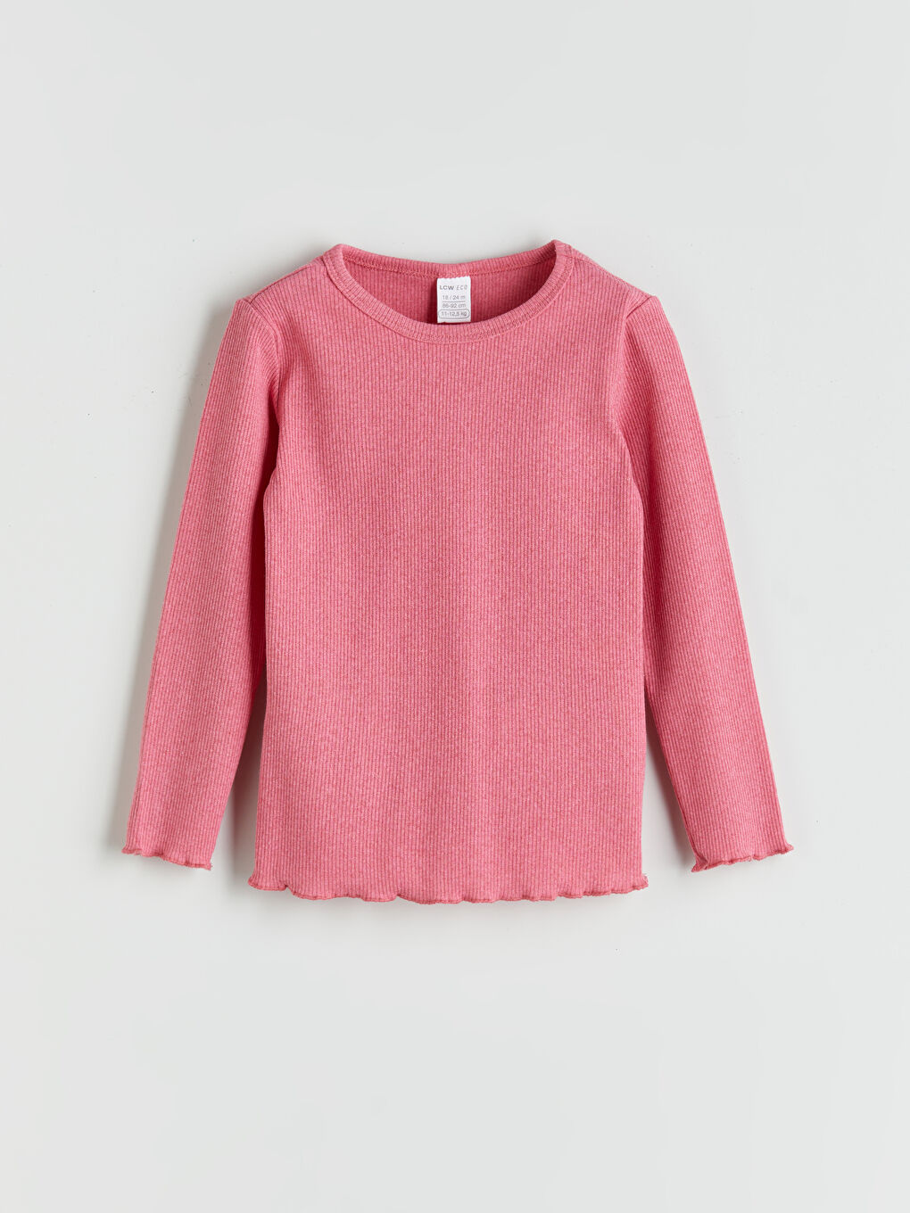 Pembe Bisiklet Yaka Kız Bebek Pijama Takımı-1