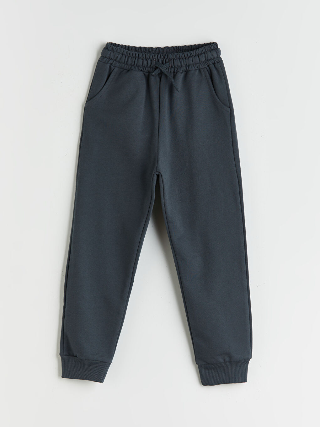 Antrasit Beli Lastikli Erkek Çocuk Jogger Eşofman Altı
