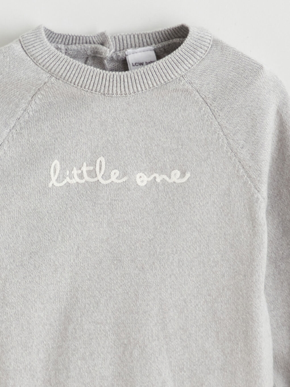 Gri Nakışlı Erkek Bebek Triko Kazak-2