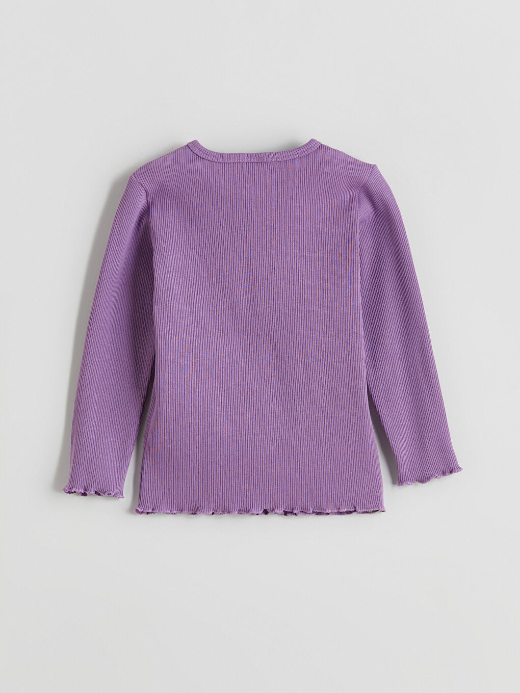 Lila Fitilli Kız Bebek Tişört ve Tayt 2'li-3