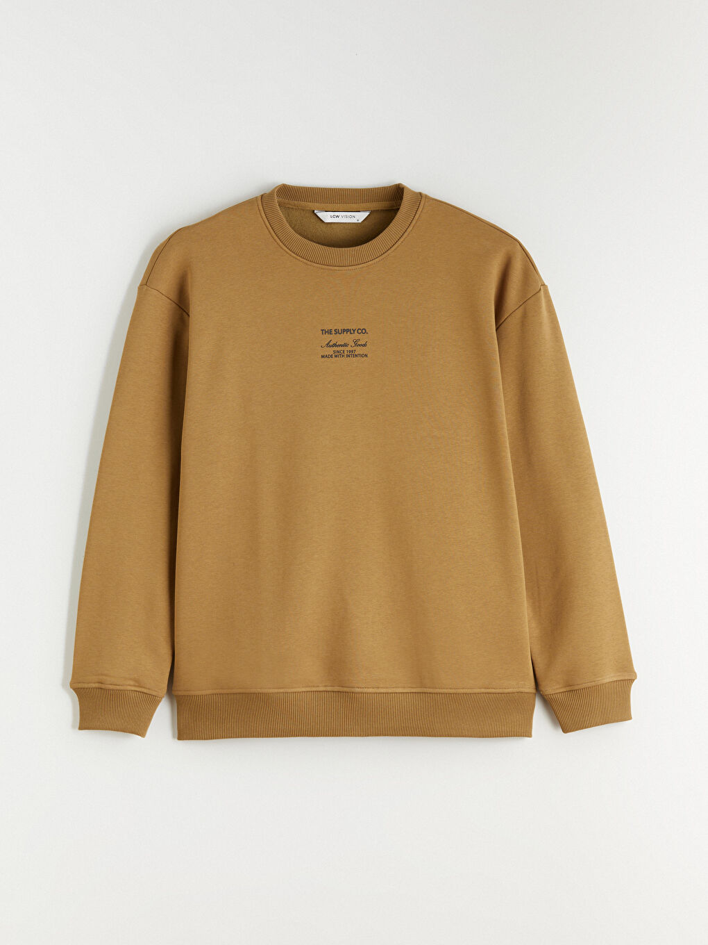 Crew Neck Printed Men's Thick Sweatshirt-4