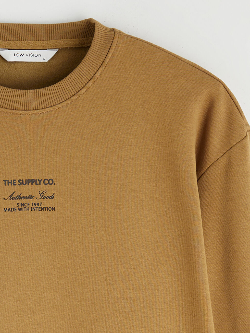 Crew Neck Printed Men's Thick Sweatshirt-5