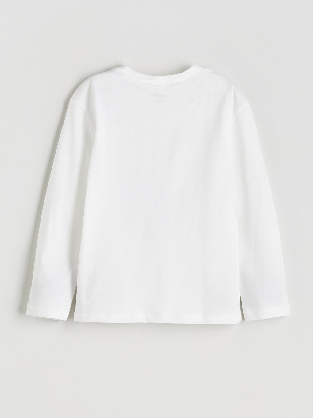 Ekru Bisiklet Yaka Baskılı Erkek Çocuk Tişört-1