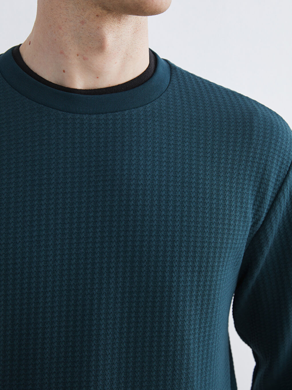 Дөңгелек жағалы ерлерге арналған свитшот-2