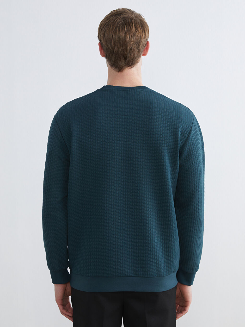 Дөңгелек жағалы ерлерге арналған свитшот-3