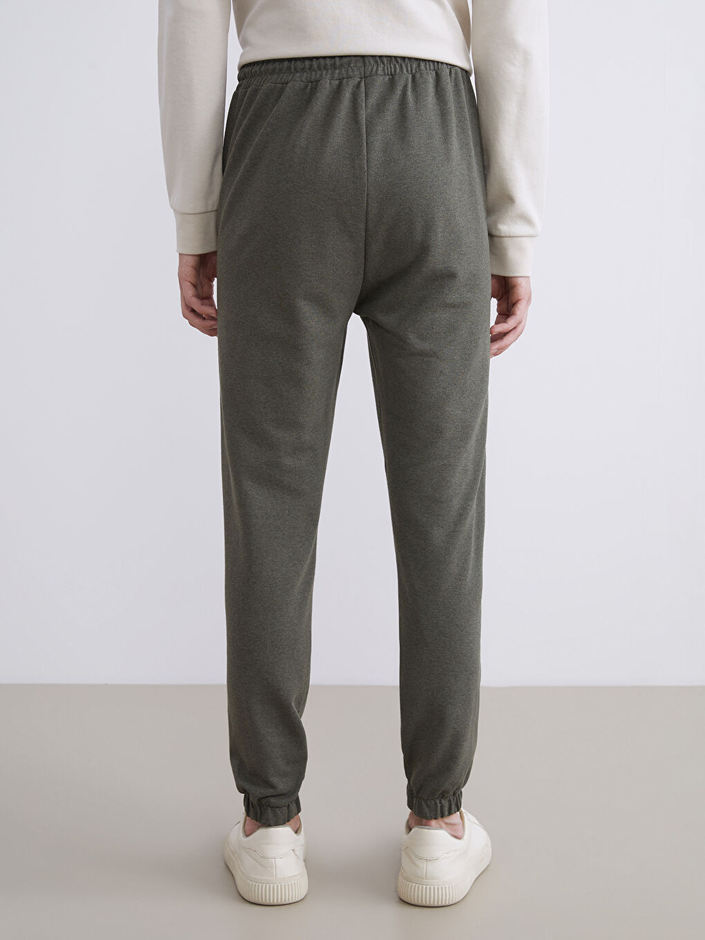 Haki Standart Kalıp Erkek Jogger Eşofman Altı-7