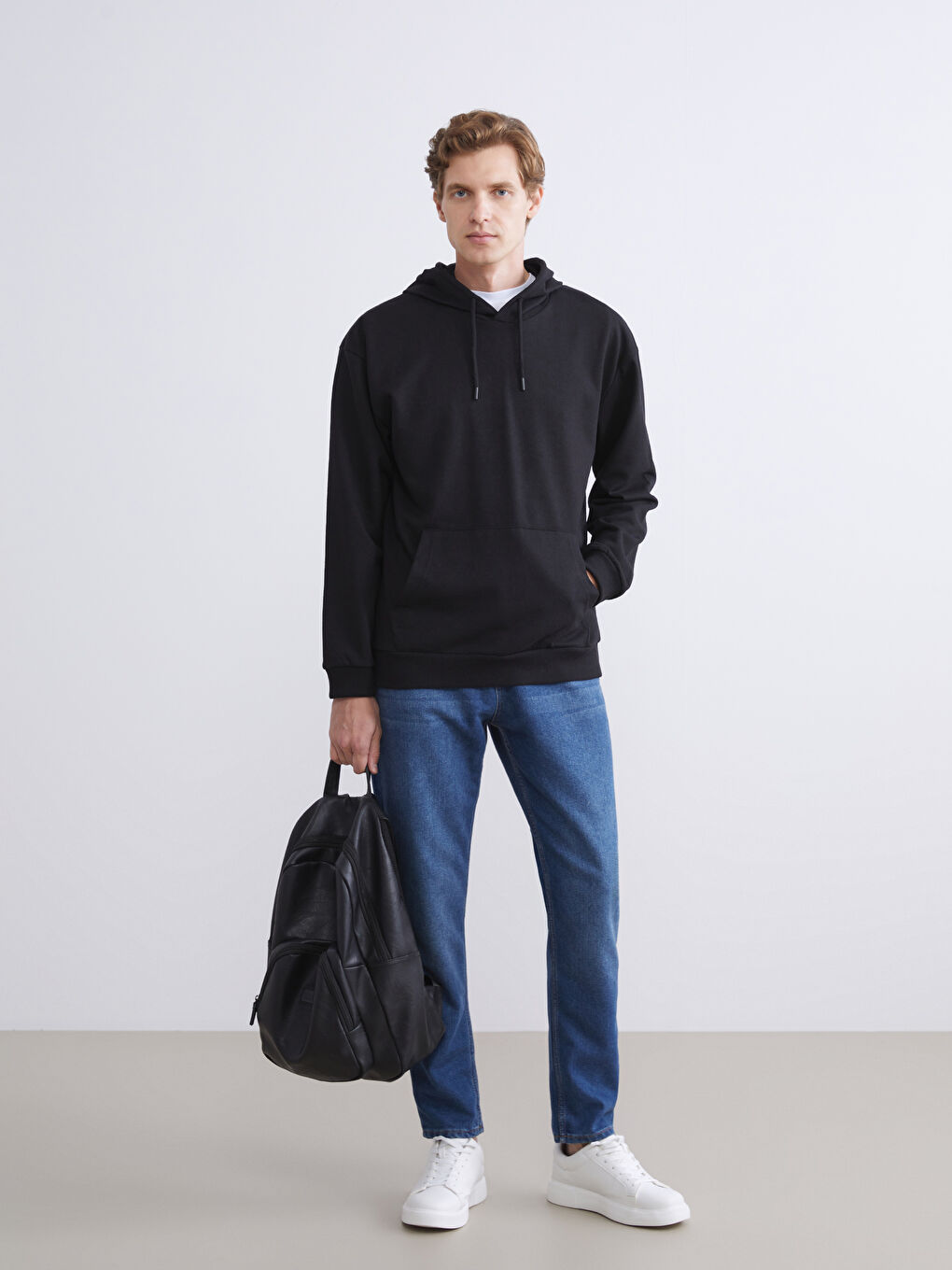 Мужское худи с длинным рукавом-1