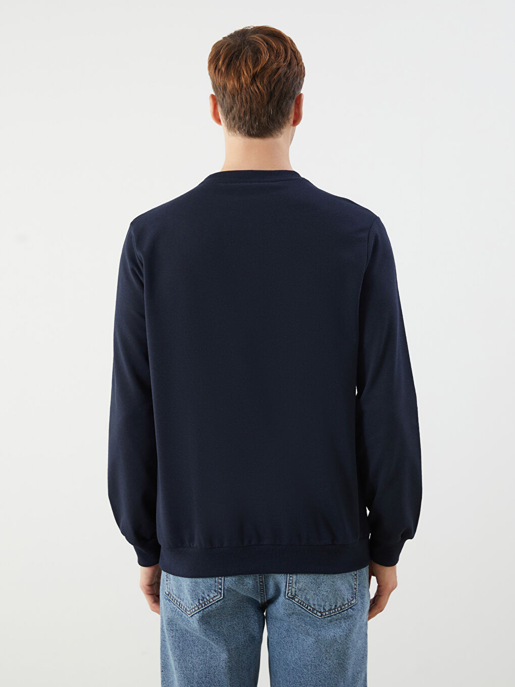 Crew Neck Printed Men's Sweatshirt-3