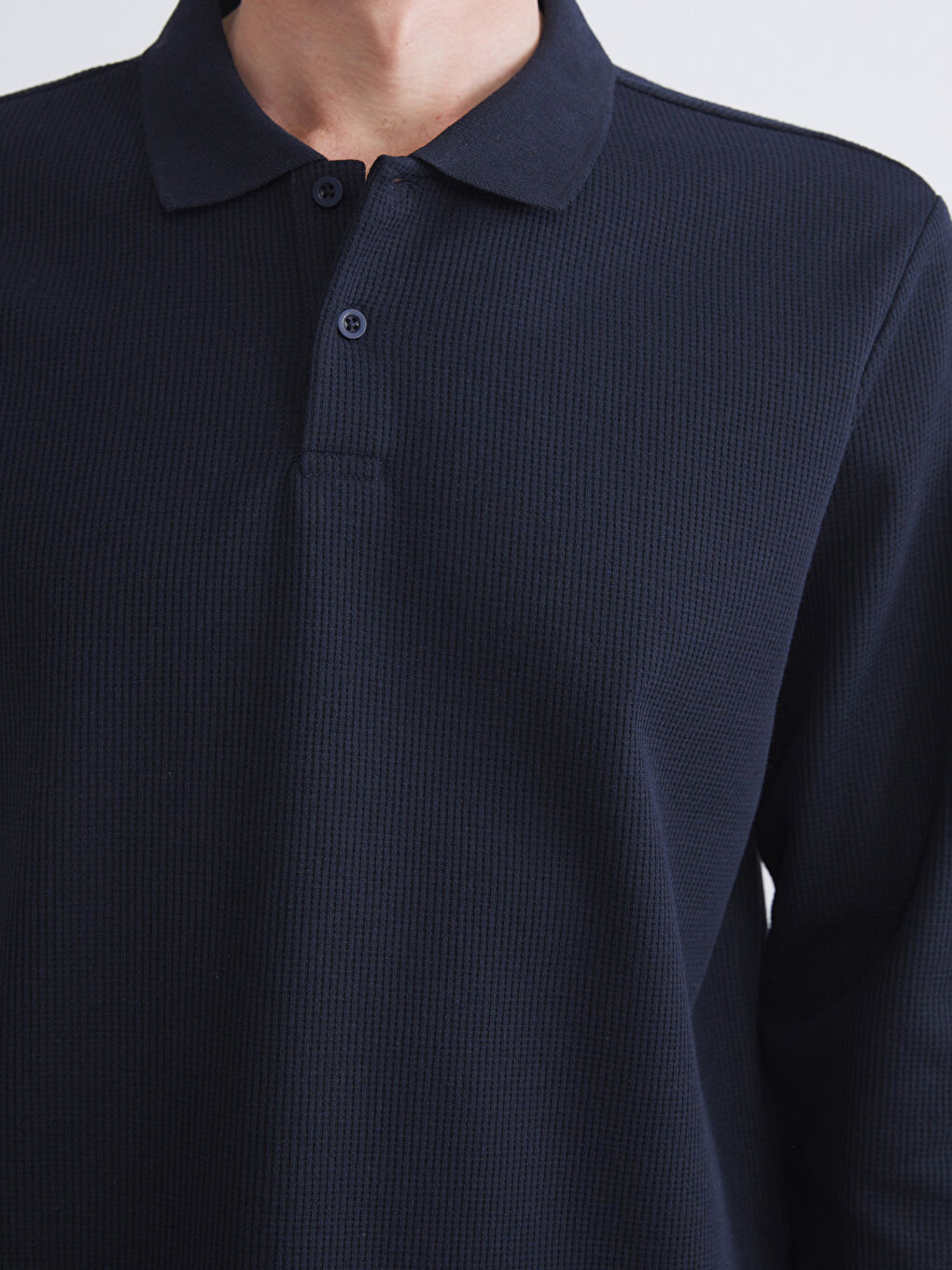 LCW ECO Polo Neck Long Sleeve Men's Sweatshirt -W5G577Z8-CRP