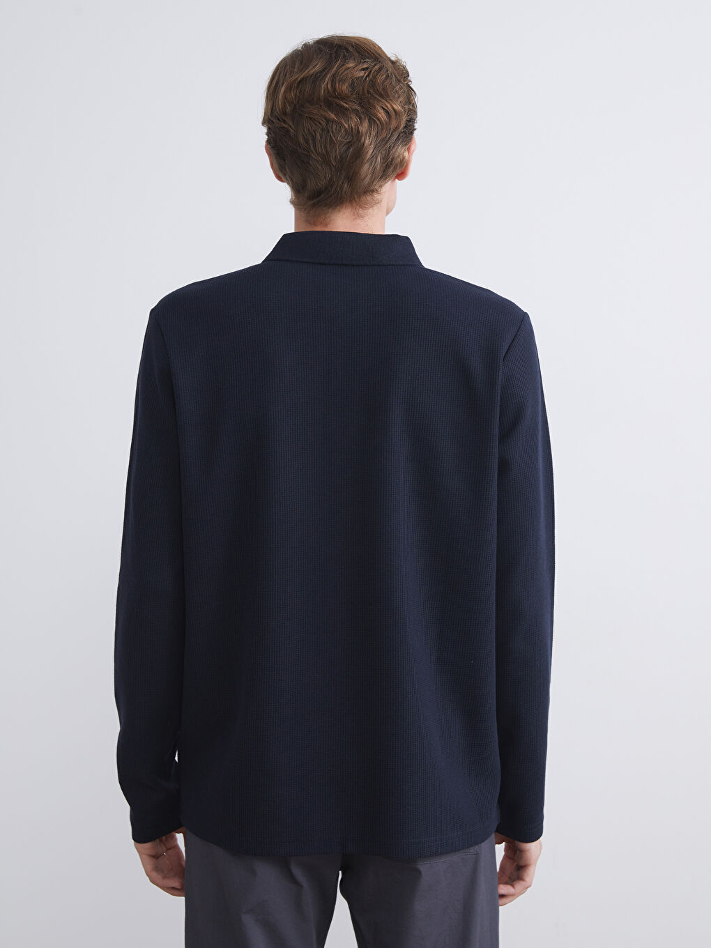 LCW ECO Polo Neck Long Sleeve Men's Sweatshirt -W5G577Z8-CRP
