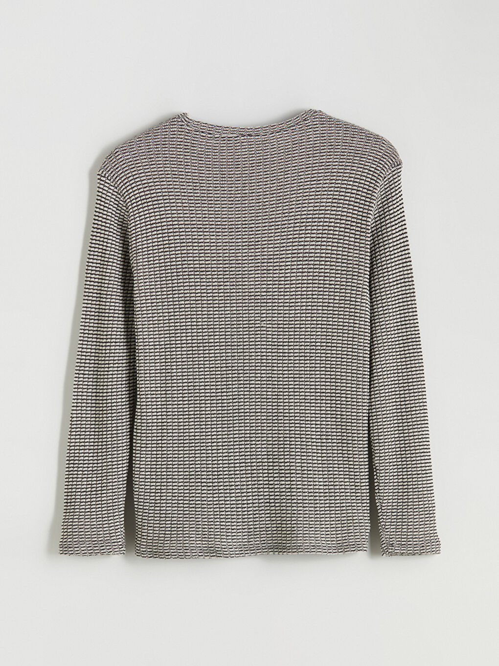 Bej Bisiklet Yaka Erkek Sweatshirt-5