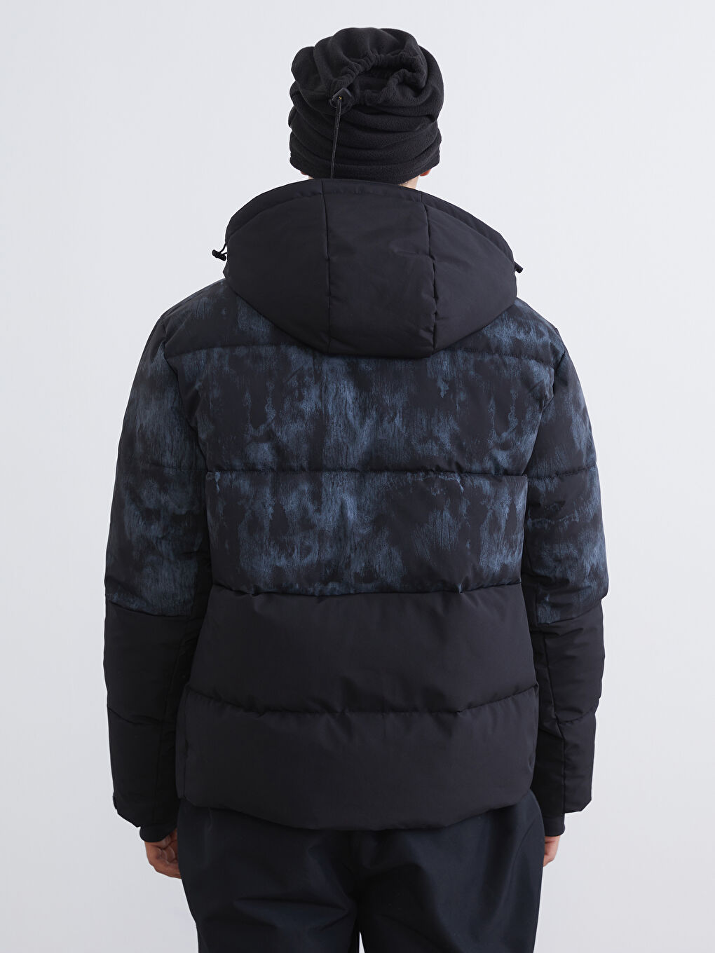 Reguläre Passform Kapuzen Herren Skijacke-4