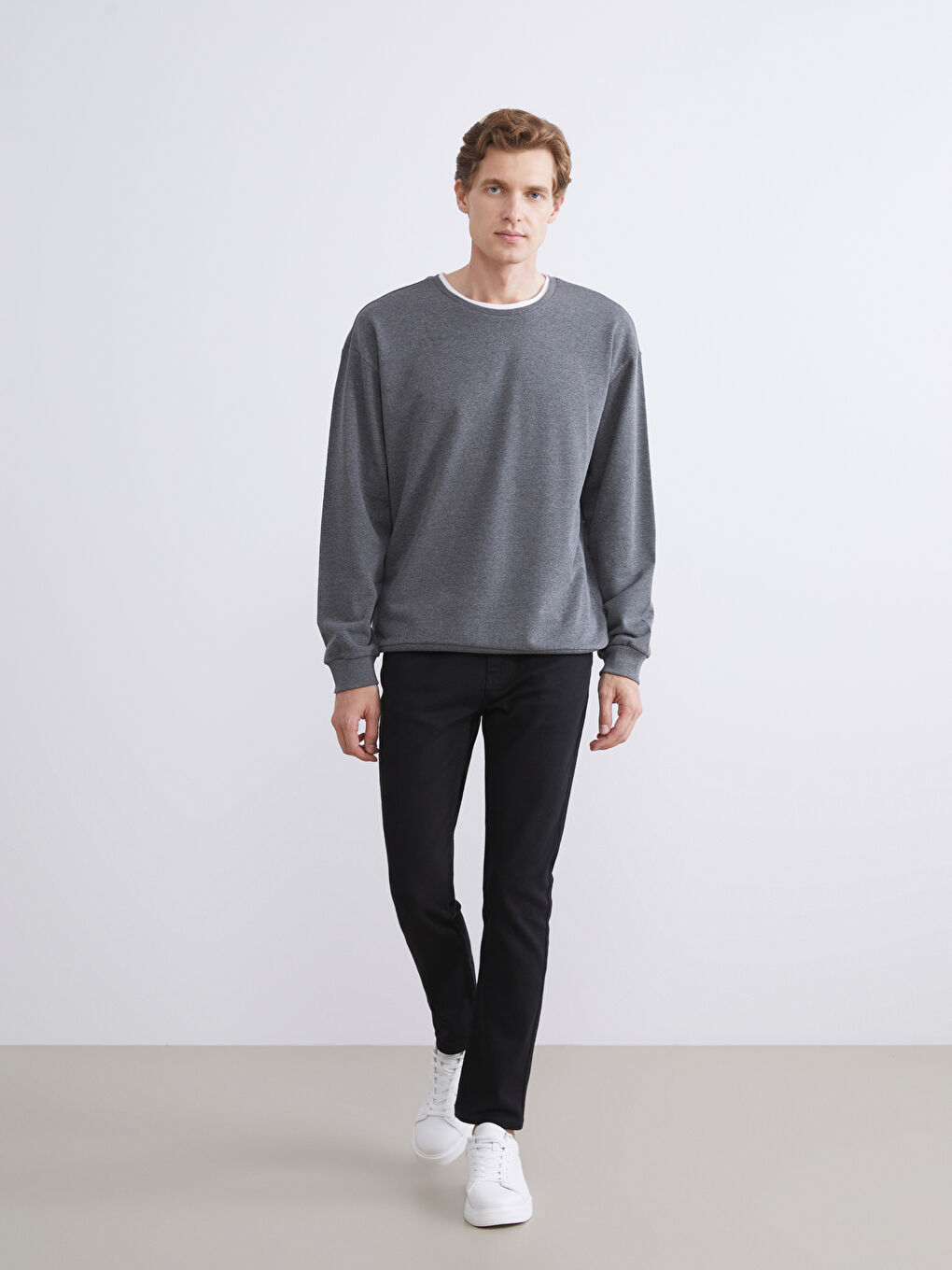 Dukserica Okrugli Izrez Muški-1