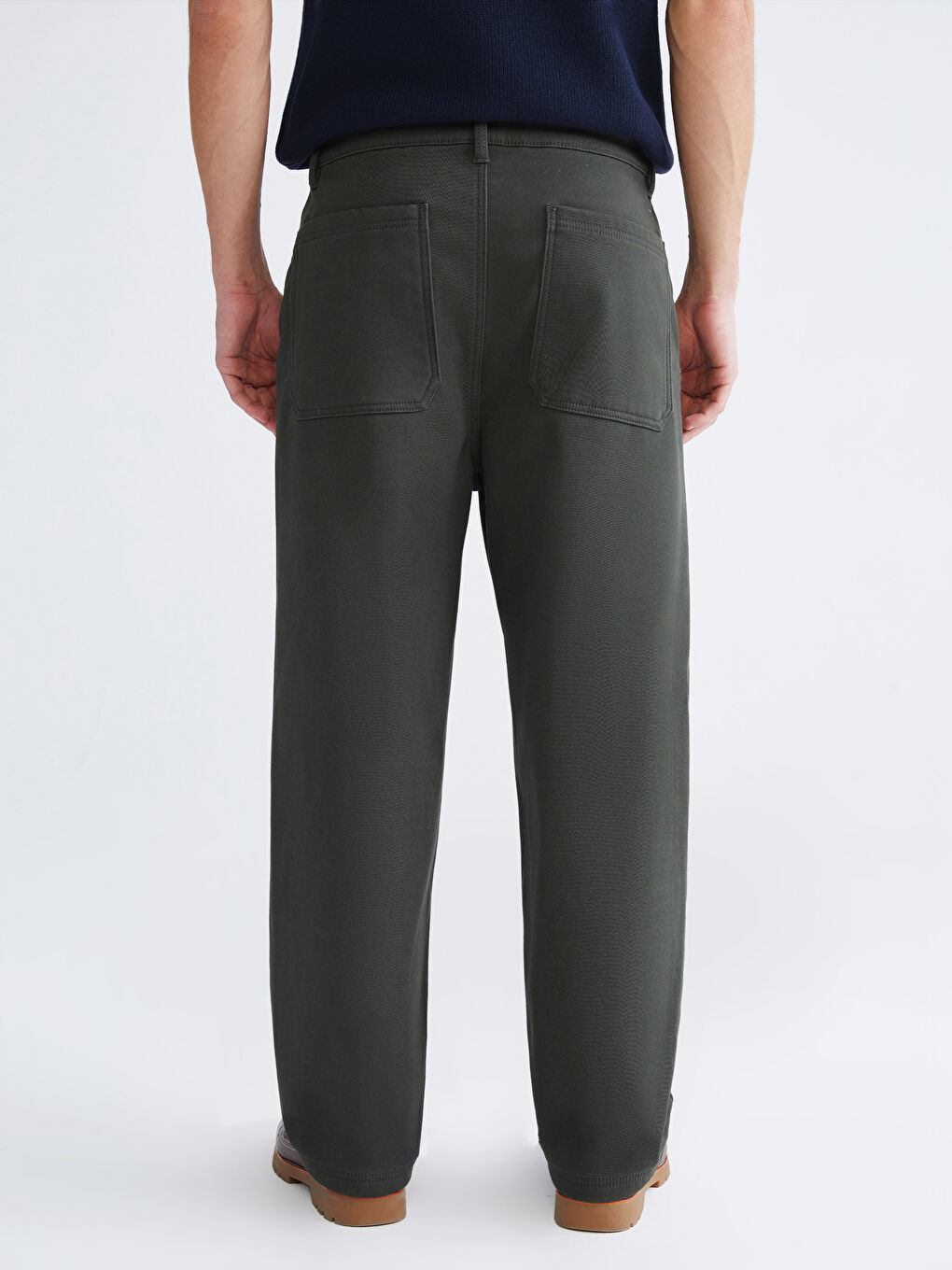 Yeşil Standart Kalıp Erkek Pantolon-3