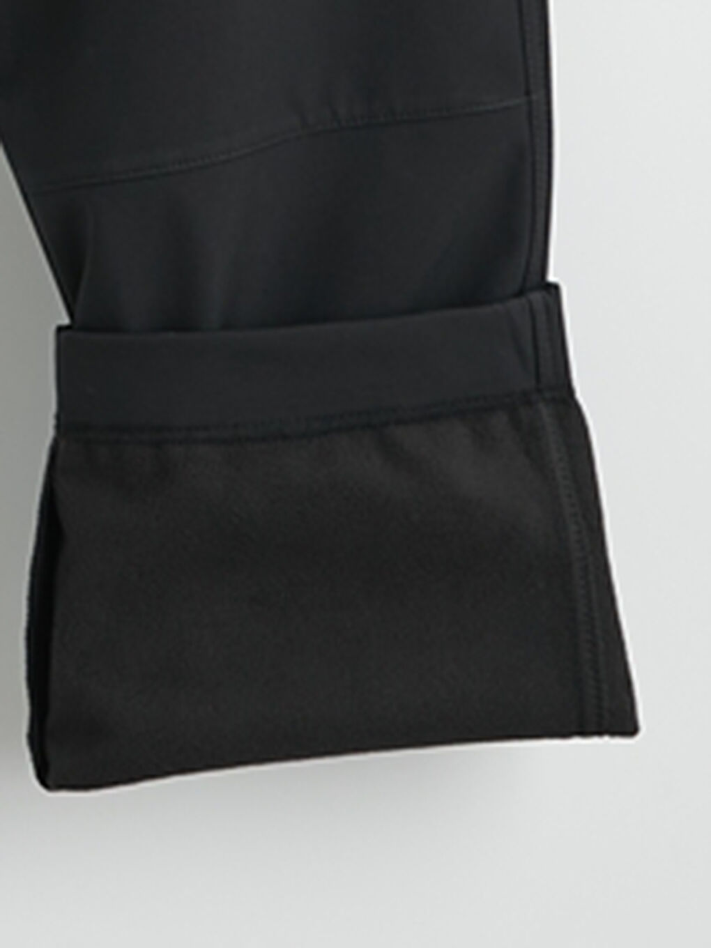 Siyah Standart Kalıp Erkek Pantolon-1