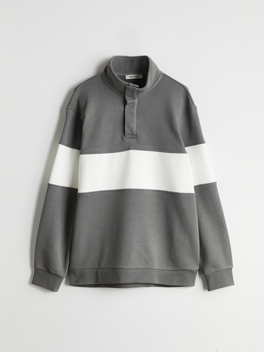 سويت شيرت ياقة قمع للرجال-4