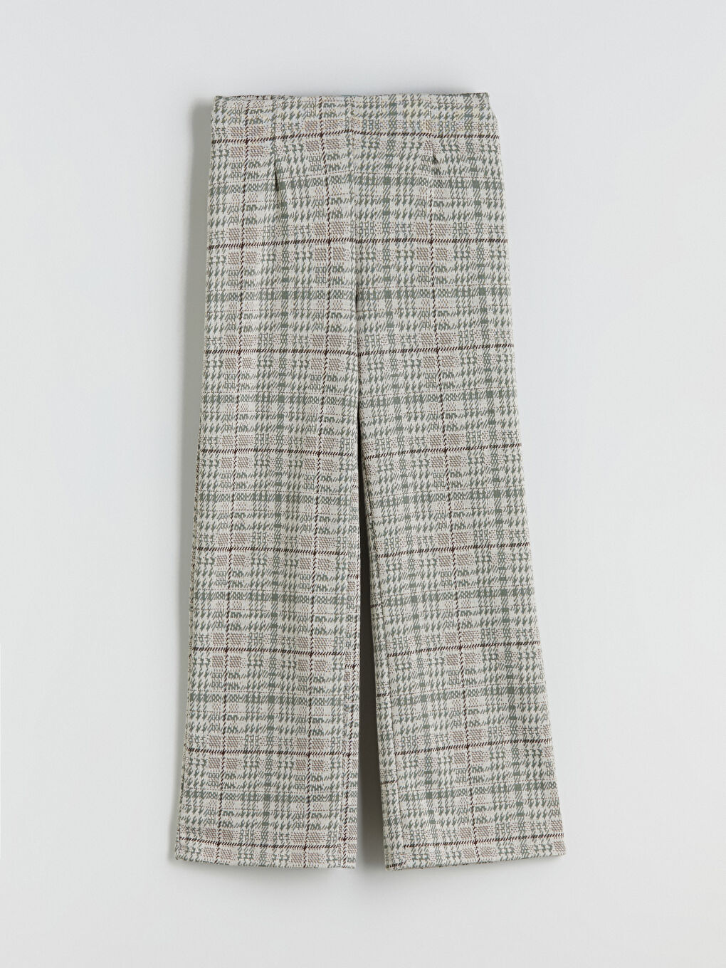Elasticated Waist Plaid Girls' Trousers