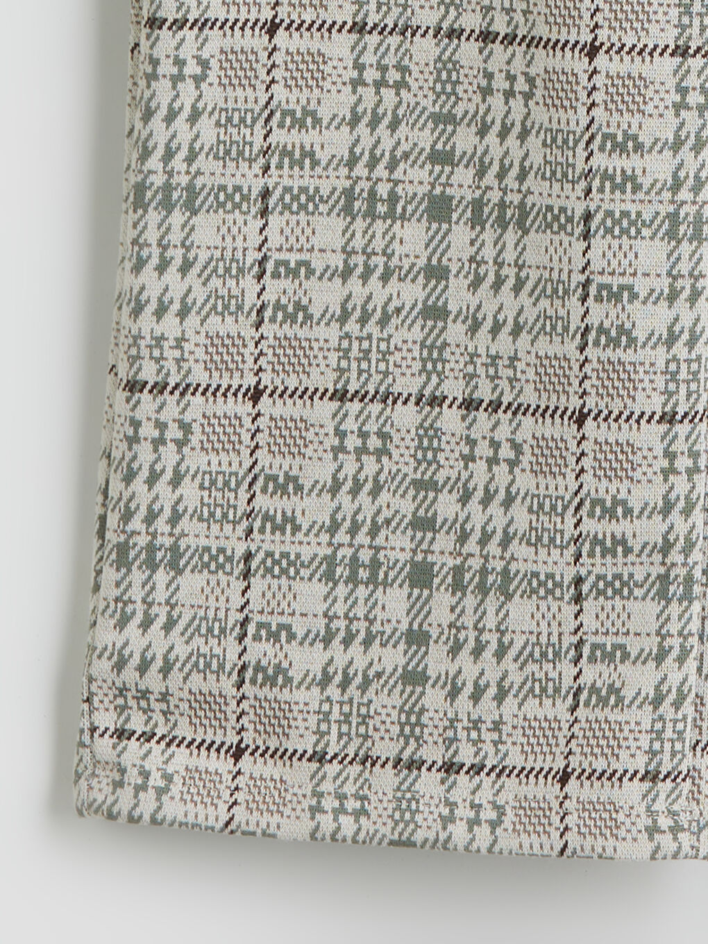 Elasticated Waist Plaid Girls' Trousers-1