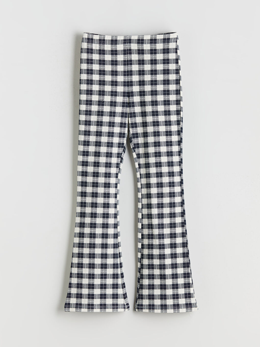 Elasticated Waist Plaid Girls' Leggings