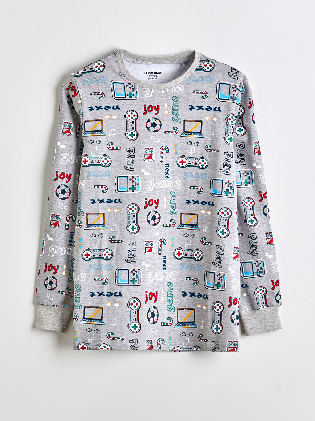 Crew Neck Boys' Pyjama Set-1