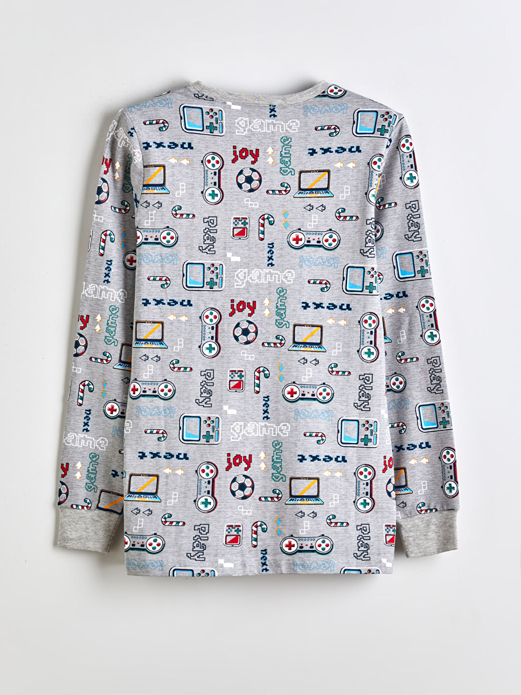 Crew Neck Boys' Pyjama Set-2