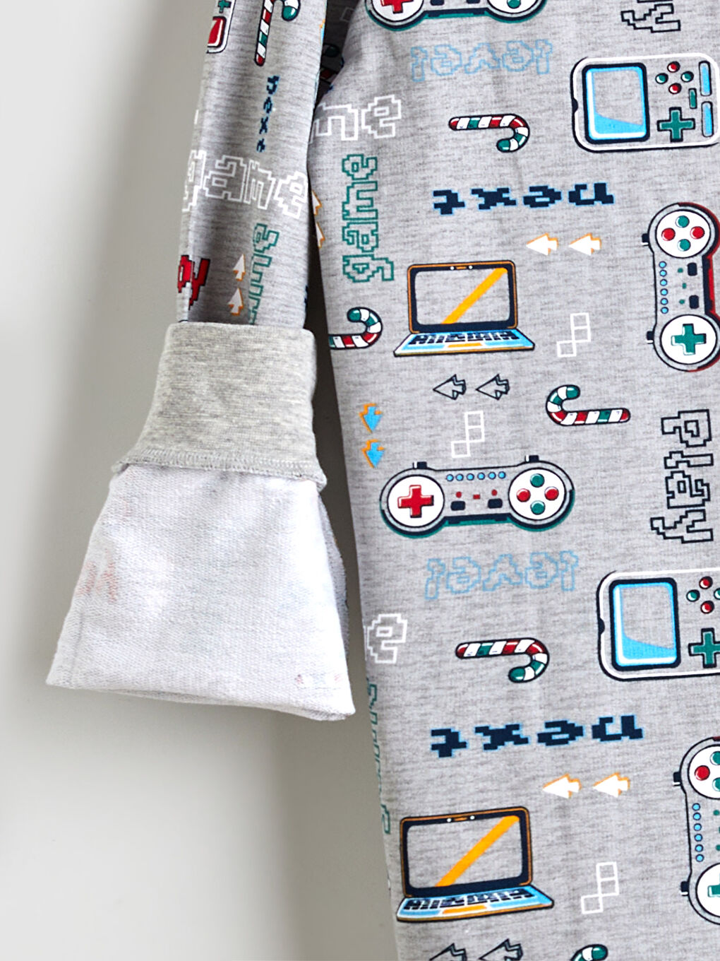 Crew Neck Boys' Pyjama Set-5