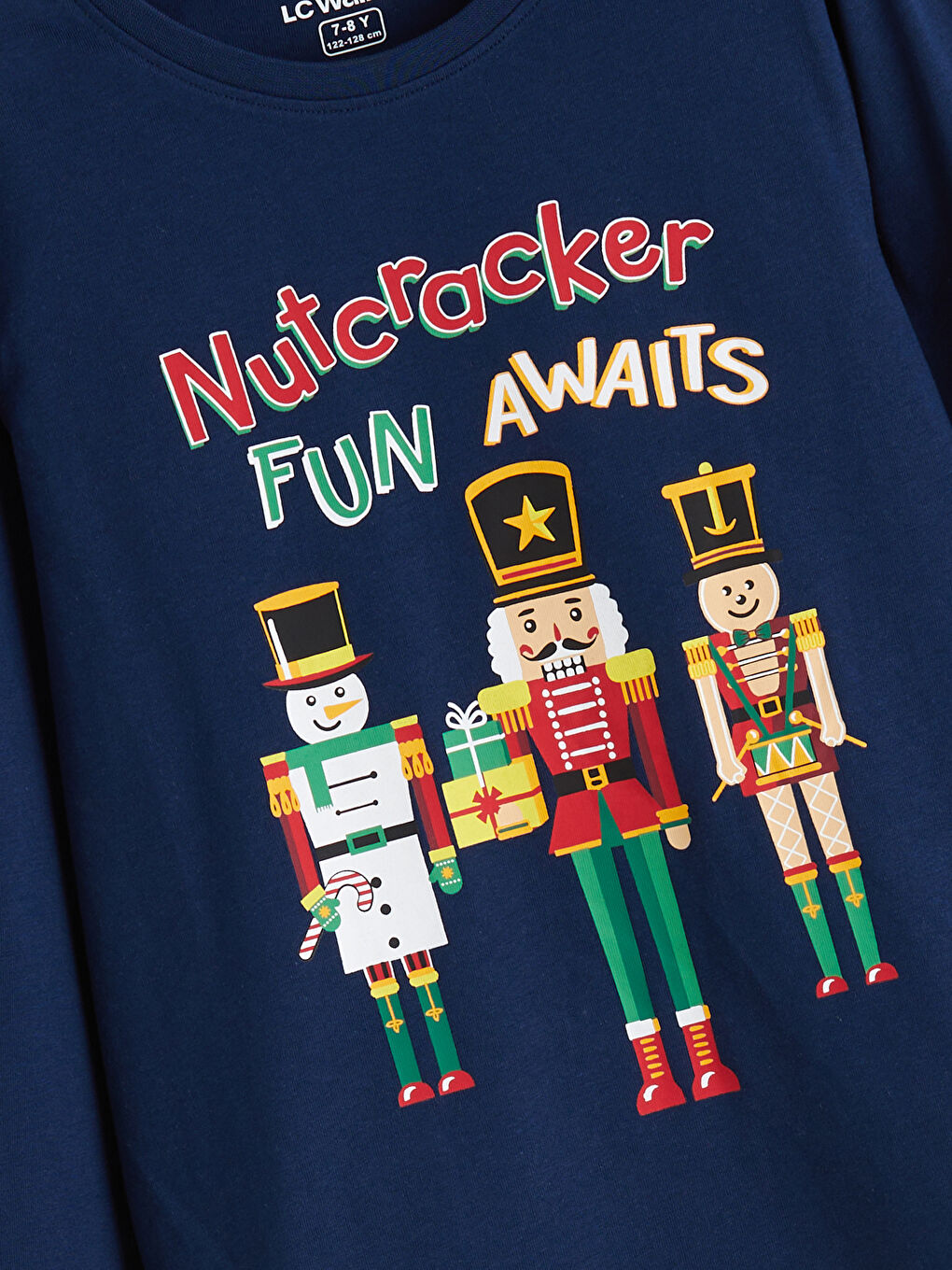 Crew Neck Printed Boys' Pyjama Set-2