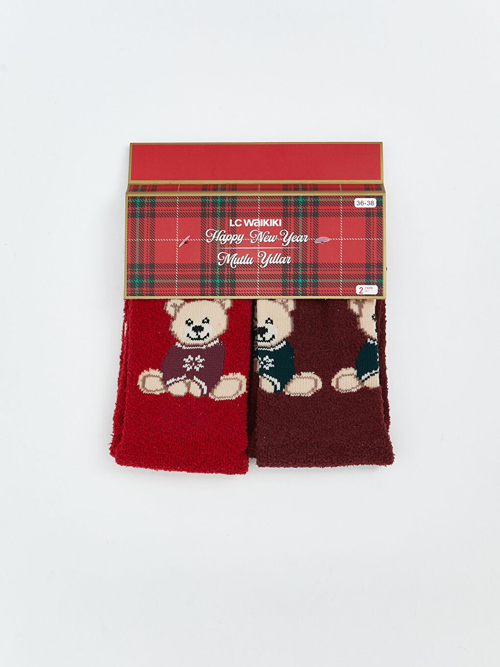 CRVENA Čarape za kuću Žena-1