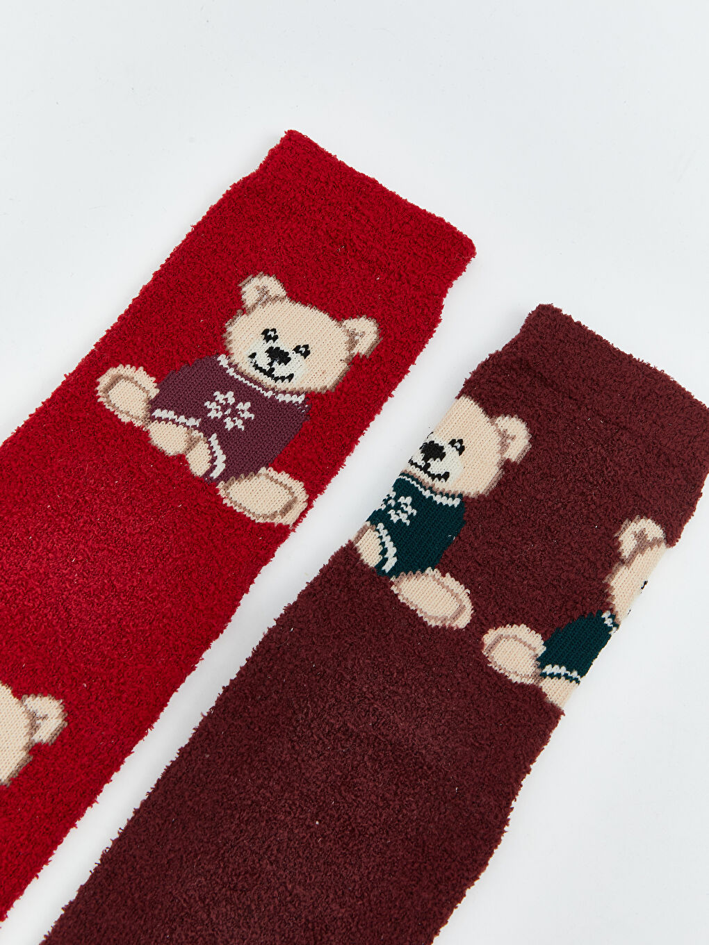 CRVENA Čarape za kuću Žena-3