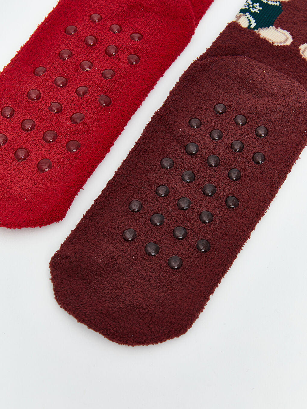 CRVENA Čarape za kuću Žena-4