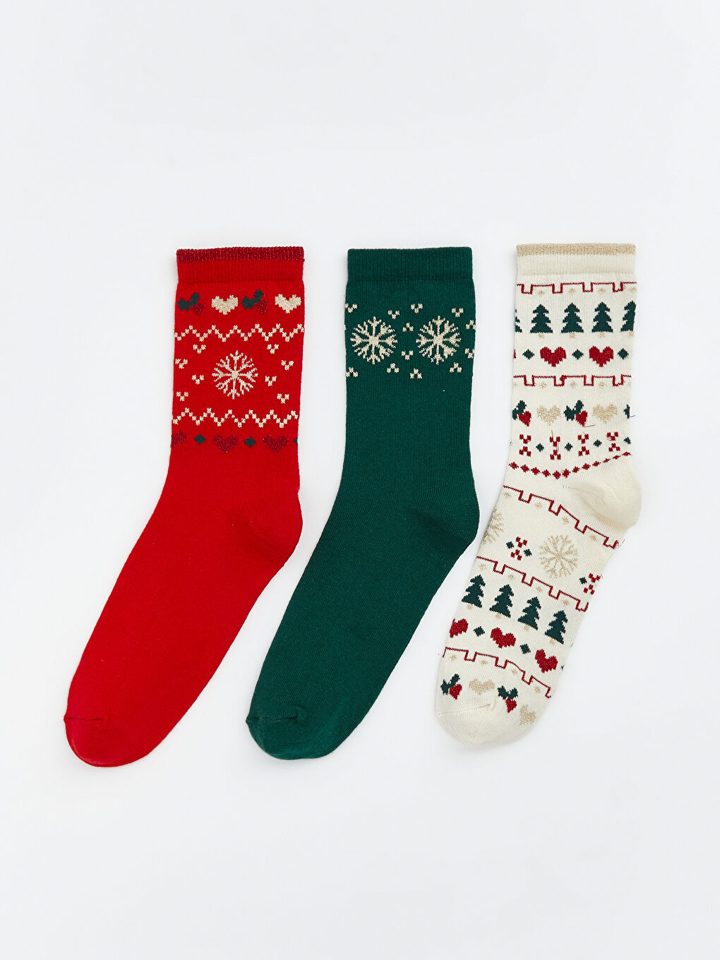 Christmas Themed Women's Ankle Socks 3-Pack