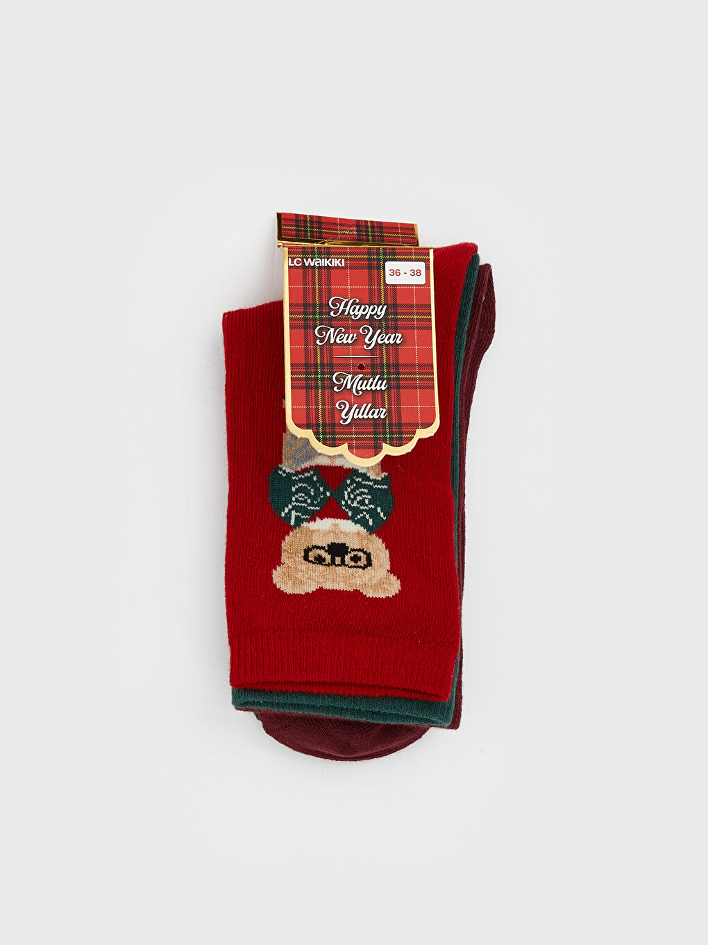 Woman RED Ankle Socks-1