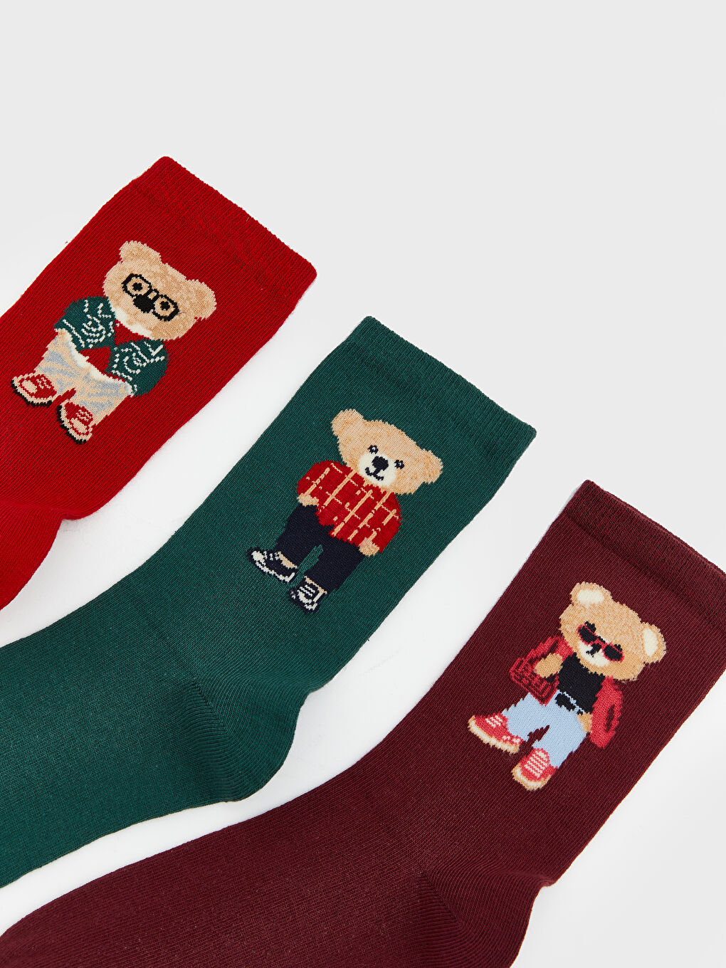 Woman RED Ankle Socks-2