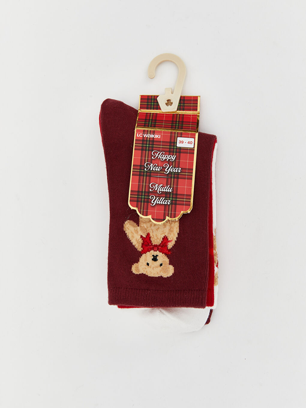 New Year Themed Women's Ankle Socks 3-Pack-1