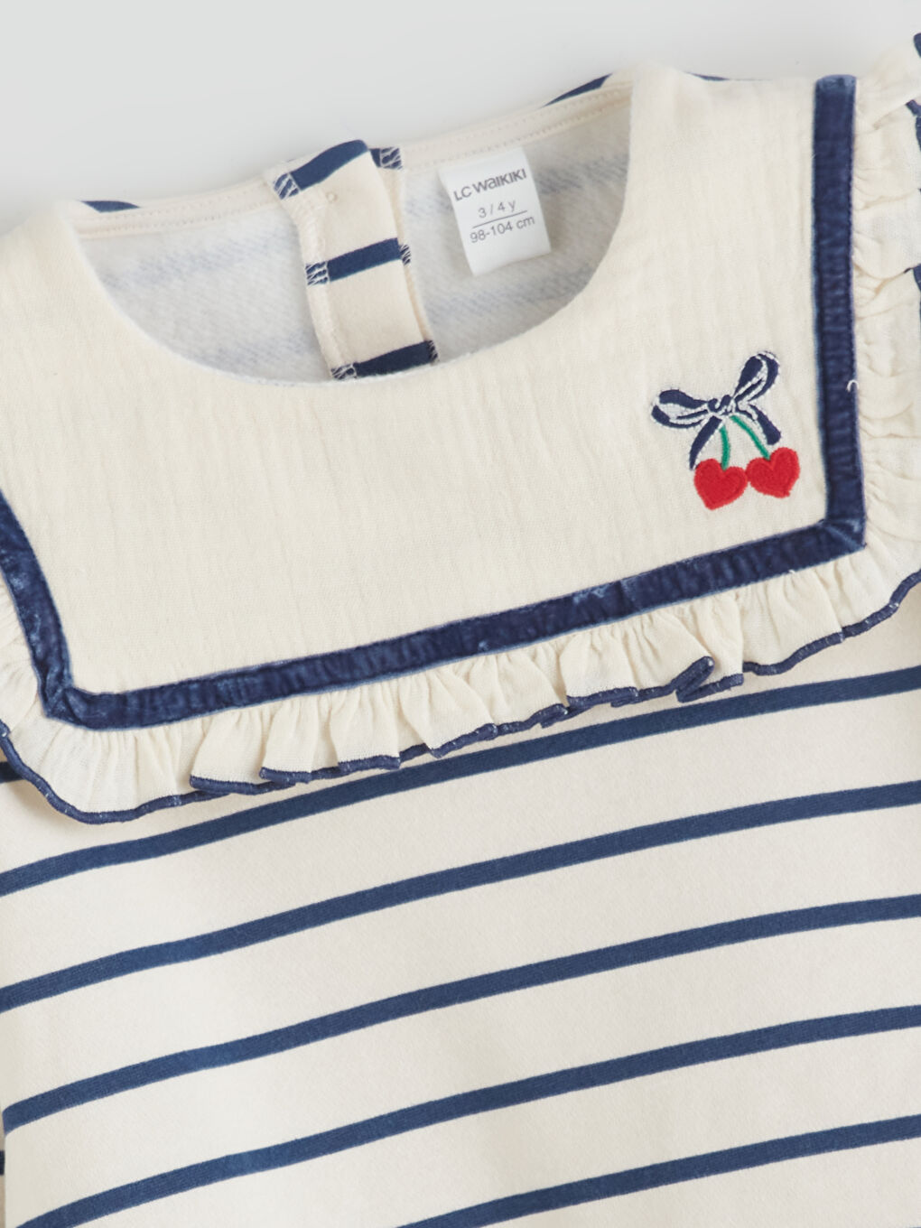 Crew Neck Striped Baby Girl Sweatshirt and Leggings 2-Pack Set-2