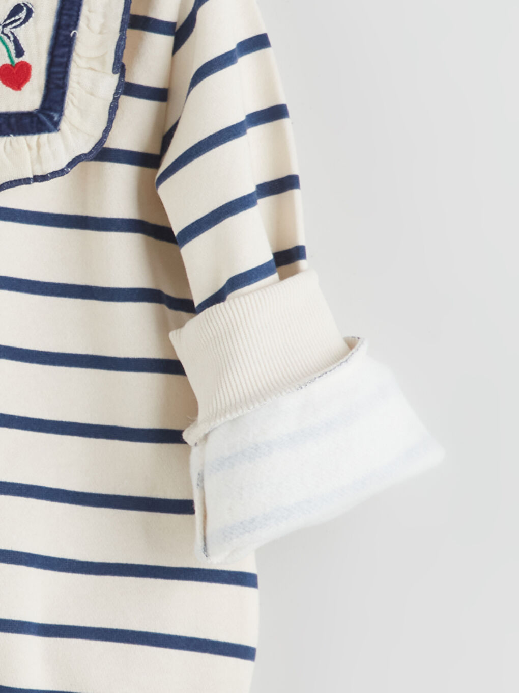 Crew Neck Striped Baby Girl Sweatshirt and Leggings 2-Pack Set-3