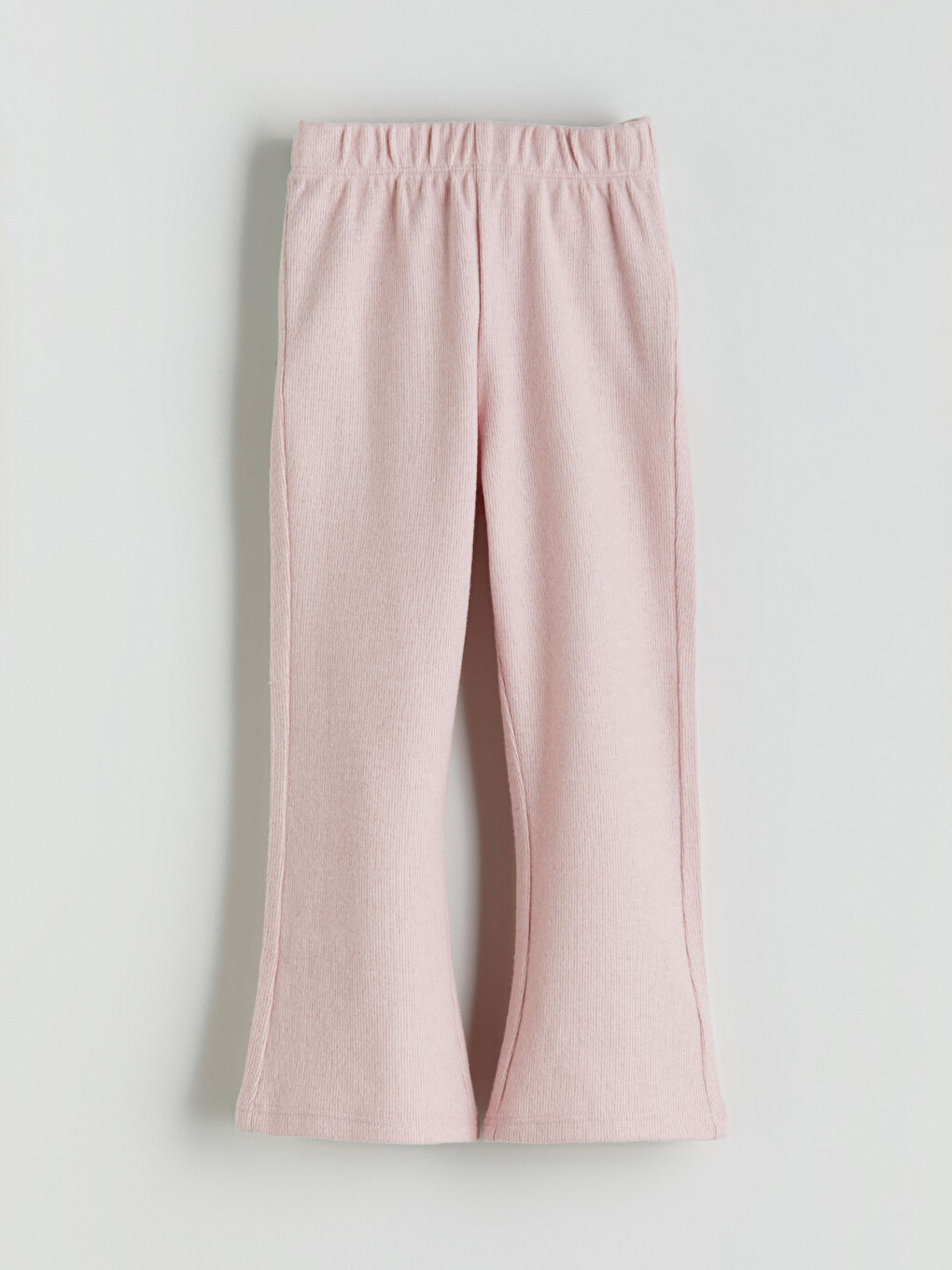 Pembe Beli Lastikli İspanyol Paça Kız Çocuk Tayt