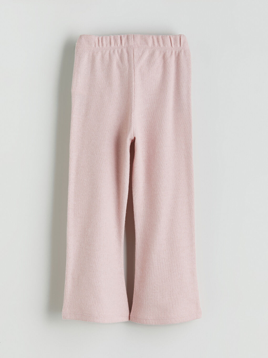 Pembe Beli Lastikli İspanyol Paça Kız Çocuk Tayt-2