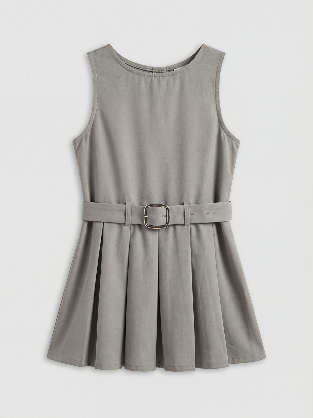 فستان للبنات حديثي الولادة بياقة دائرية