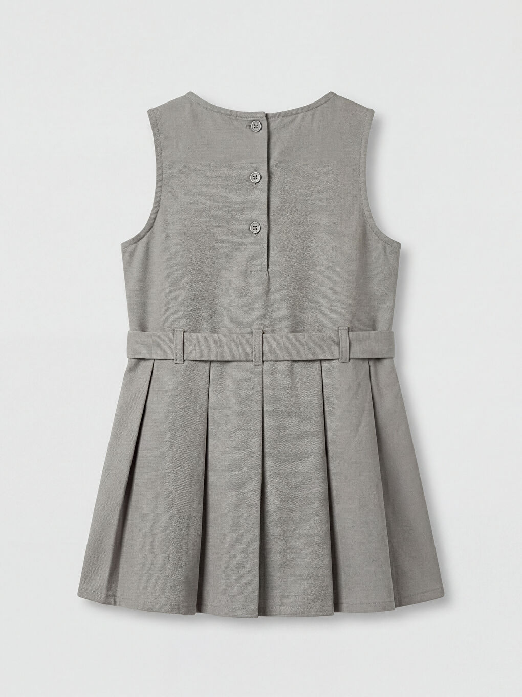 فستان للبنات حديثي الولادة بياقة دائرية-1