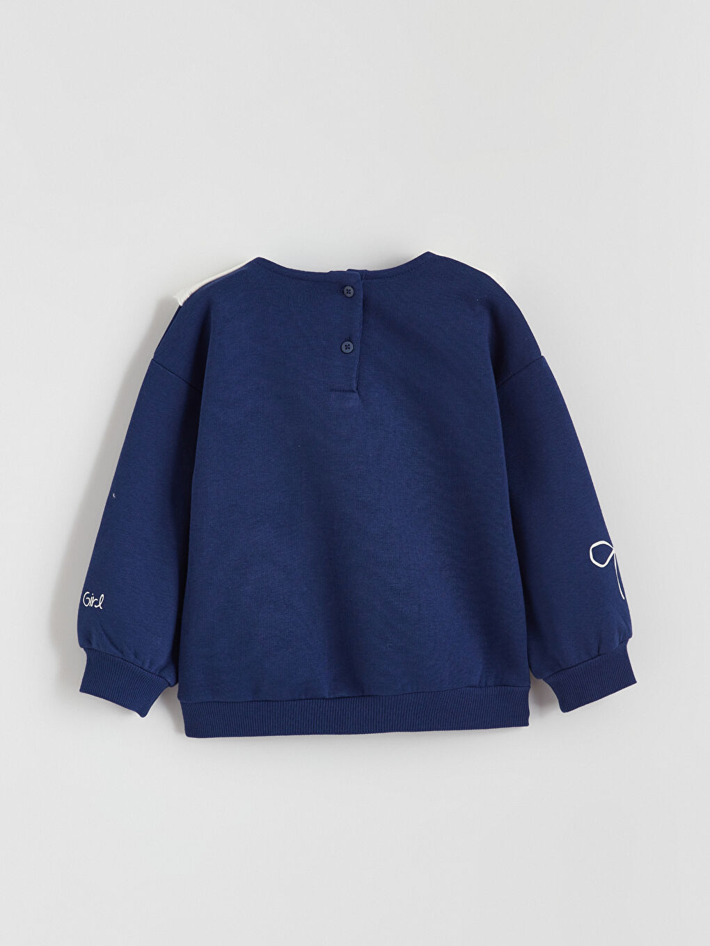 Beba djevojčica TAMNO PLAVA Majica s kapuljačom/Dukserica-3