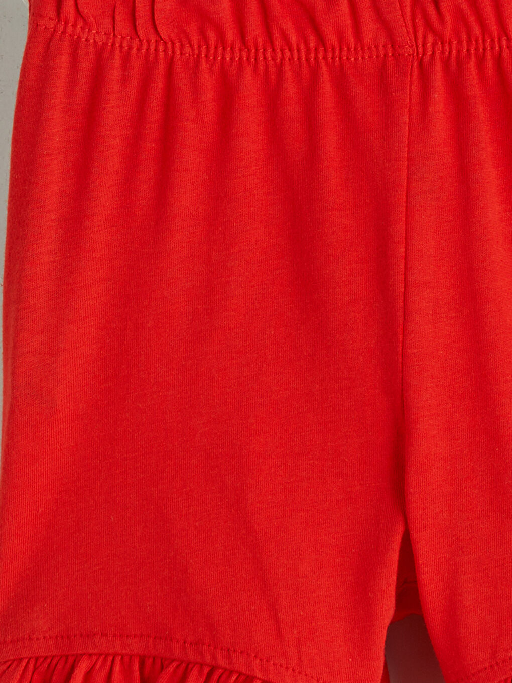 Kırmızı Yılbaşı Temalı Kız Bebek Şortlu Pijama Takımı-6