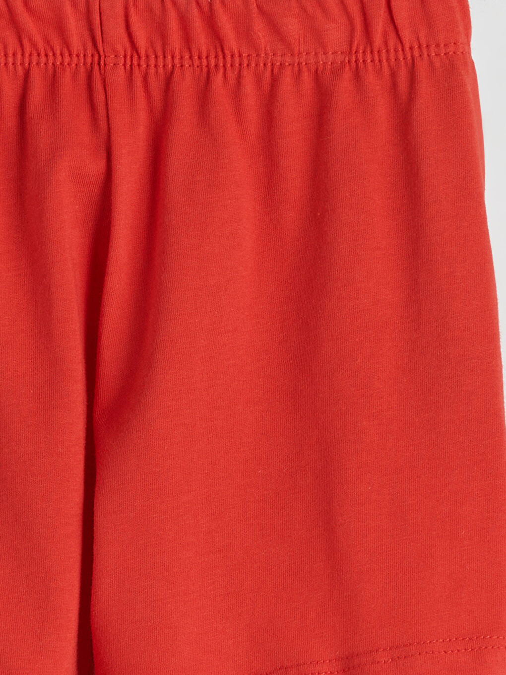 Kırmızı Yılbaşı Temalı Erkek Bebek Şortlu Pijama Takımı-6