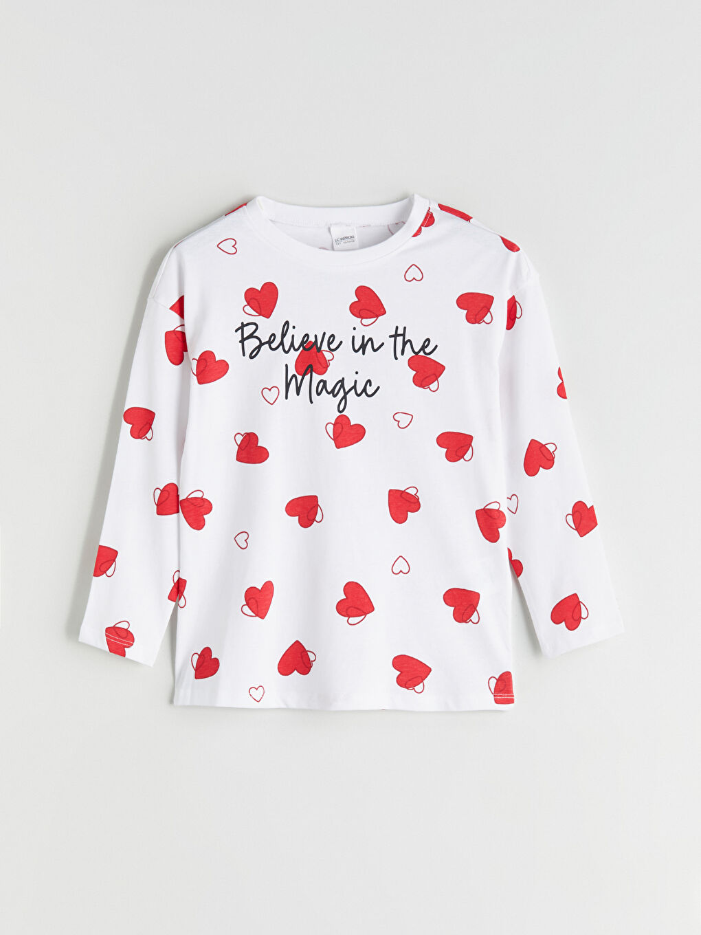 Crew Neck Girls' Pyjama Set-1