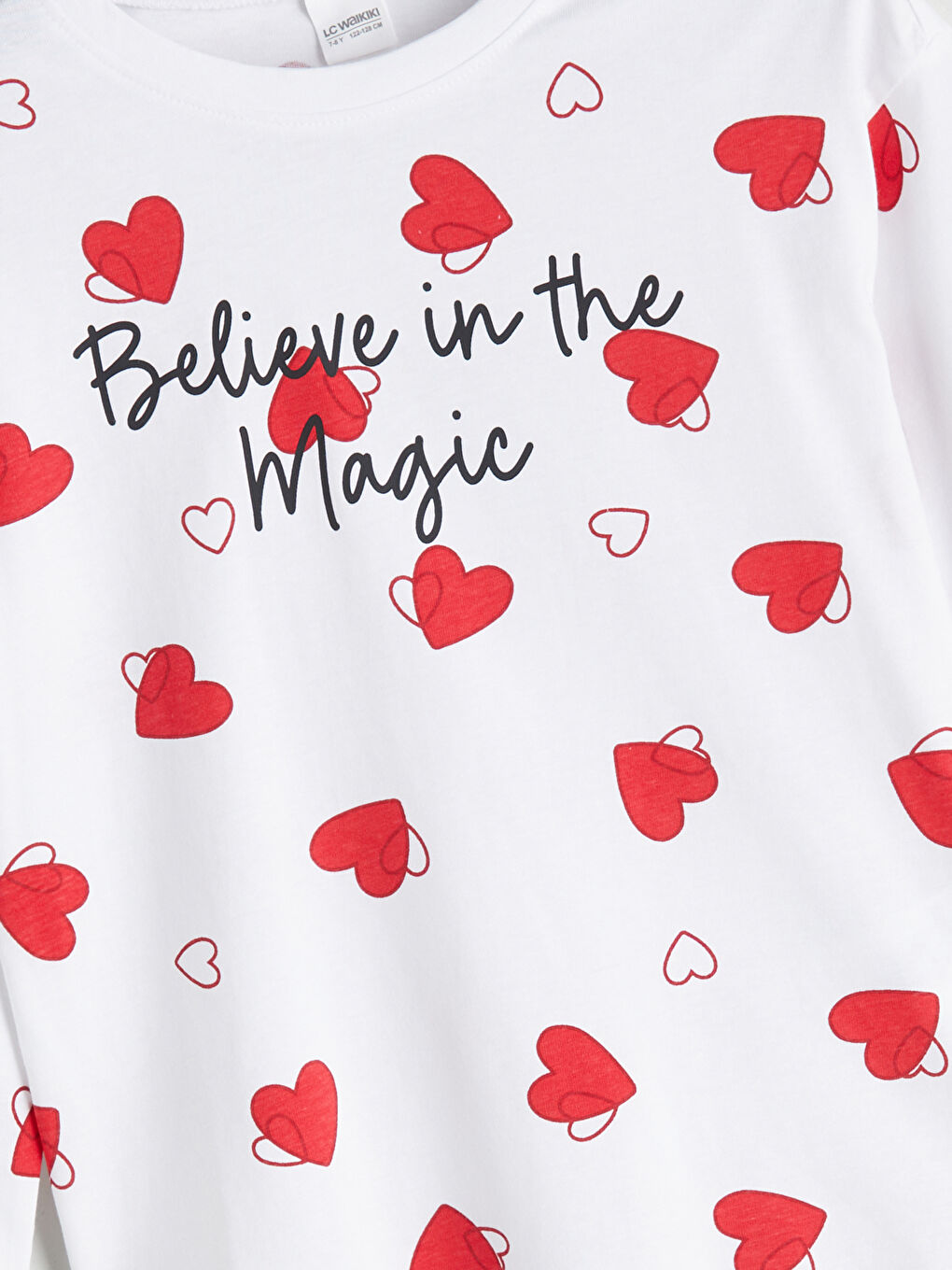 Crew Neck Girls' Pyjama Set-2